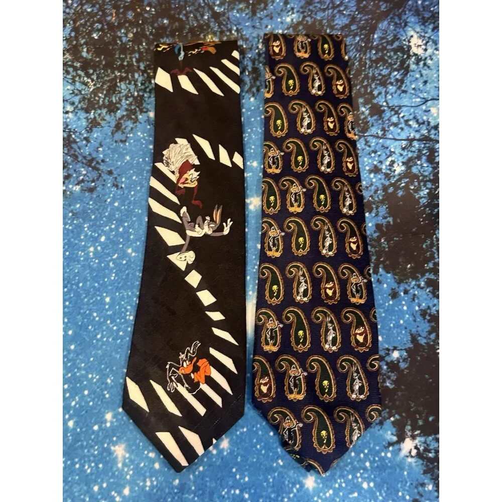 Vintage Looney Tunes‎ Ties Lot Of 2